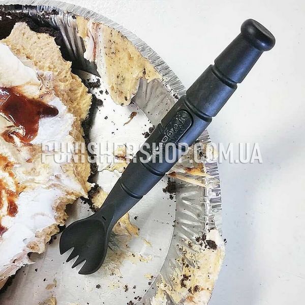 Ka-Bar Tactical Spork (Spoon Fork Knife) Tool, Black, Cutlery