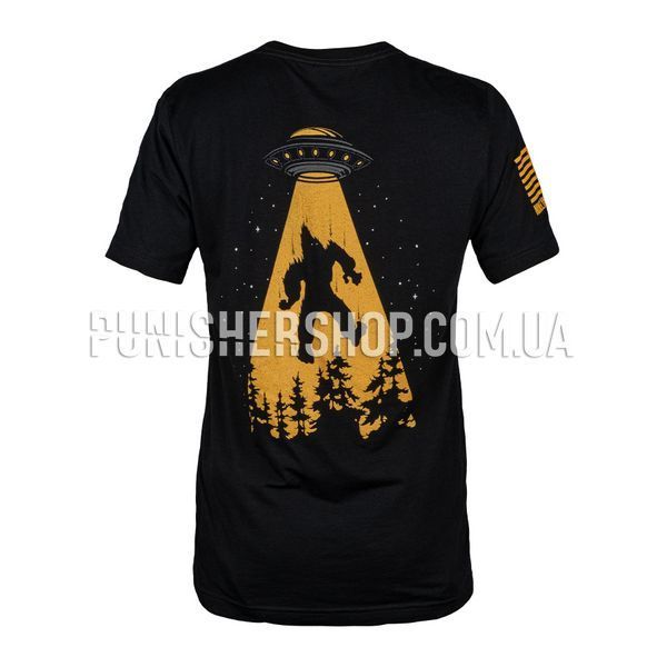 Nine Line Apparel UFO Squatch T-Shirt, Black, Medium