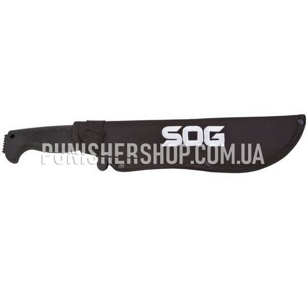 SOG SogFari Tanto 10" Machete, Black, Machete