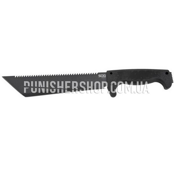 SOG SogFari Tanto 10" Machete, Black, Machete