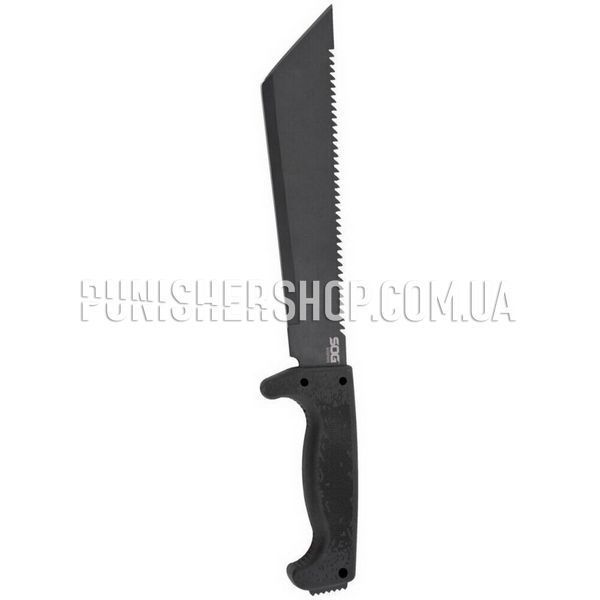 SOG SogFari Tanto 10" Machete, Black, Machete