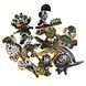 Dead Souls Group Traditional Haki Sticker Pack, Olive, Stickers