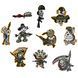 Dead Souls Group Traditional Haki Sticker Pack, Olive, Stickers