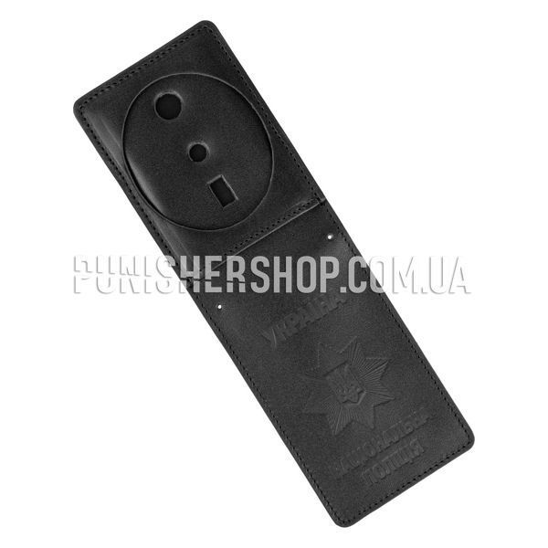 Cover for ID and Police Badge, Black, Cover