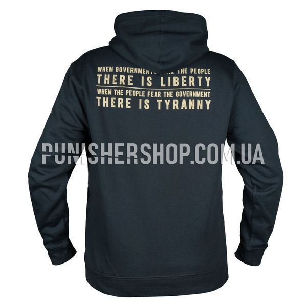 Nine Line Apparel Enlisted 9 76' Flag Hoodie, Navy Blue, Small