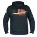 Nine Line Apparel Enlisted 9 76' Flag Hoodie, Navy Blue, Small