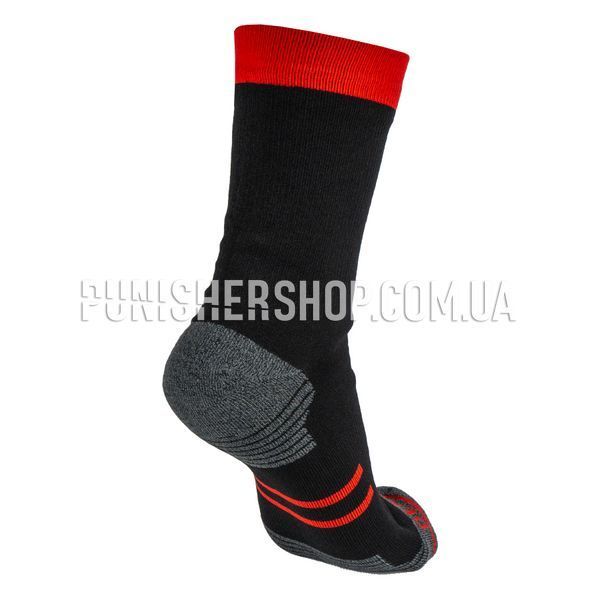 Dexshell Running Lite Waterproof Socks, Black/Red, Small