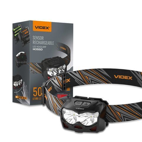 Налобный светодиодный фонарик Videx H055D 500Lm 5000K 2000000104591 фото