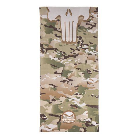 Kramatan Punisher Neck Gaiter, Multicam