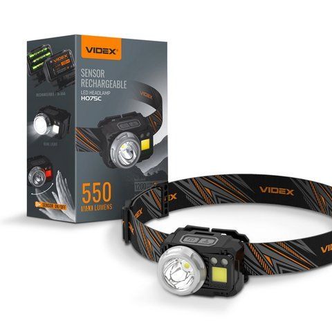 Налобный светодиодный фонарик Videx H075C 550Lm 2000000118529 фото