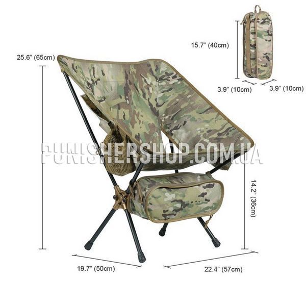 OneTigris Foldable Camping Chair Upgraded Version, Multicam, Стілець