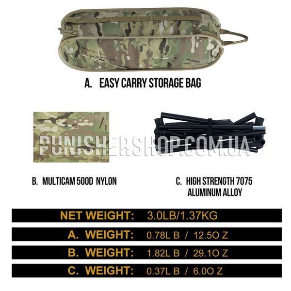 OneTigris Promenade Camping Chair 03, Multicam, Стілець