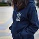 LBT Hoodie with Lion Logo, Navy Blue, Small
