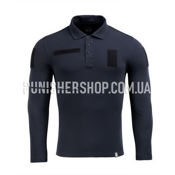 Поло тактическое M-Tac длинный рукав 65/35 Dark Navy Blue 2000000013855 фото