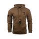Nine Line Apparel Don't Tread on Me Hoodie, Coyote Brown, Small