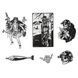 Dead Souls Group Black Sticker Pack, White/Black, Stickers