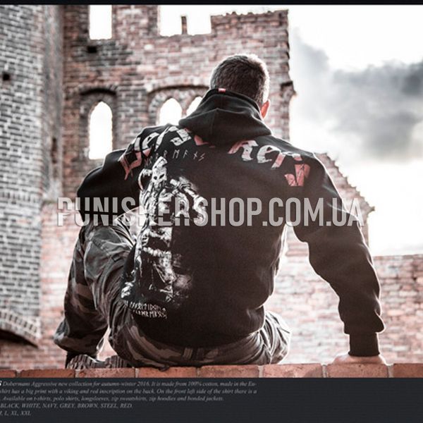 Худі Dobermans Aggressive Berserkers BZ127BK-XXXL фото
