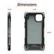 Juggernaut iPhone 14+ (Plus) ENDVR Phone Case, Graphite