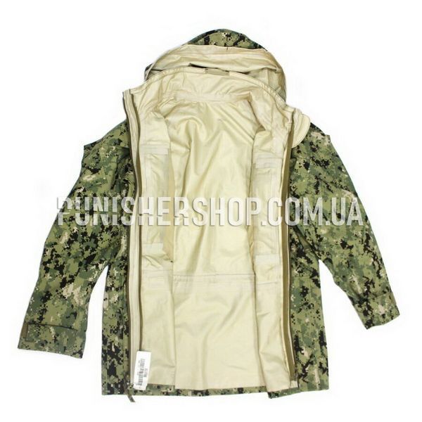 US NAVY NWU Type III Gore-Tex Parka with fleece jacket, AOR2, Medium Long