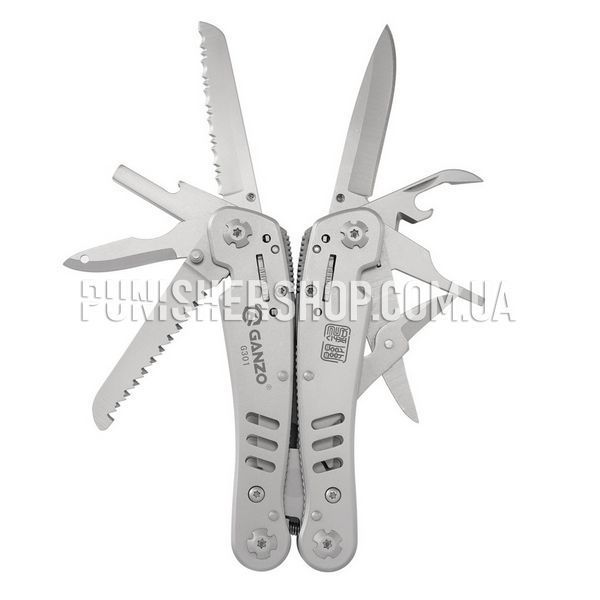 Ganzo G301 Multitool, Silver, 26