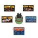 SanCHI &ldquo;WEAKLINGS ARE FUCKED&rdquo; Small Sticker Pack, Black, Stickers