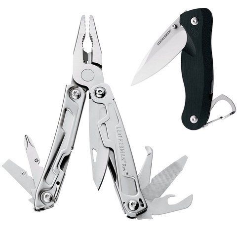 Комплект мультитул Leatherman REV і ніж Crater C33 2000000024943 фото
