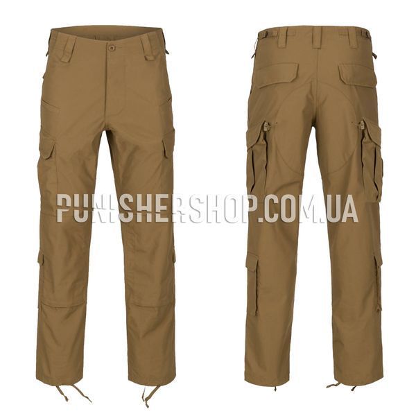 Helikon-Tex CPU Pants - Polycotton Ripstop Coyote, Coyote Brown, X-Small Regular
