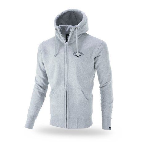 Dobermans Aggressive Fucking Family Zip Hoodie, Gray, Medium