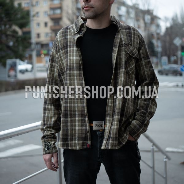 Balak Wear Flannel Shirt, Brown, Small