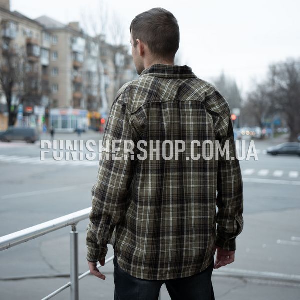 Balak Wear Flannel Shirt, Brown, Small