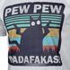 Shotgun Ukraine PEW PEW T-shirt, Gray, Small