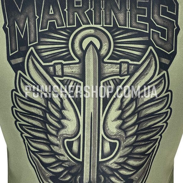 Kramatan MARINES T-shirt, Olive, Medium