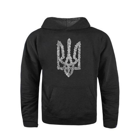 Dubhumans "Nation Code" with Trident Coat of Arms Hoodie, Black, M/L