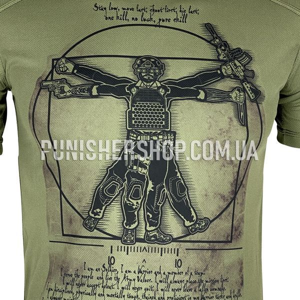 Kramatan Da Vinci Soldier T-shirt, Olive, Small