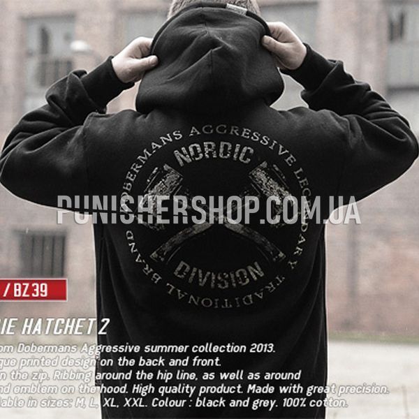 Dobermans Aggressive Hatchet 2 Hoodie, Black, XX-Large