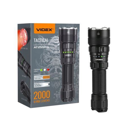 Тактический светодиодный фонарик Videx AT255RG 2000Lm 2000000134376 фото
