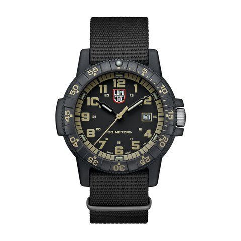 Luminox Leatherback Sea Turtle XS.0333 Watch, Black, Sports watches, Date, Backlight