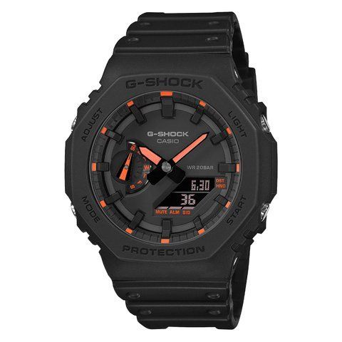 Casio G-Shock GA-2100-1A4ER Watch, Black, Sports watches, Alarm, Date, Day of the week, Month, World time, Stopwatch, Timer