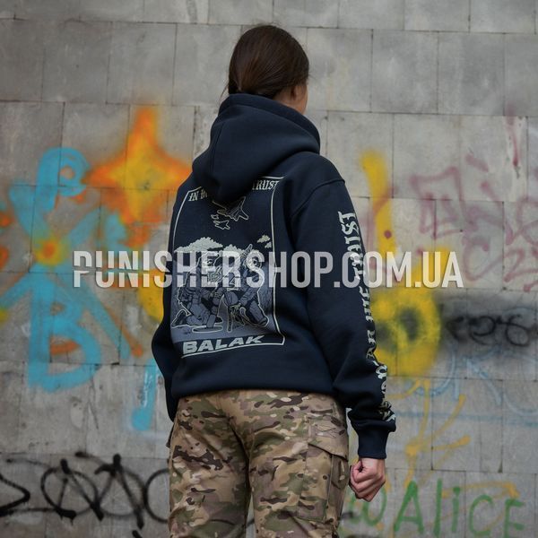Balak Wear "In Mortar We Trust" Hoodie, Dark Grey, Small
