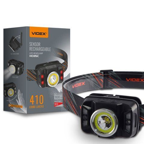 Налобный светодиодный фонарик Videx H035C 410 Lm 2000000063164 фото