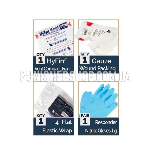 Медицинский комплект-кошелек NAR EDC Wallet Kit w/ Wound Packing Gauze 2000000116907 фото