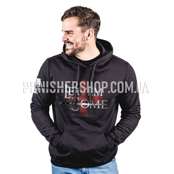 Nine Line Apparel Mark Oz Let em Come Hoodie, Black, Small