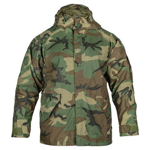 Cold Weather Gore-Tex Jacket Woodland Original USA (Grade 2), Woodland, Large Regular