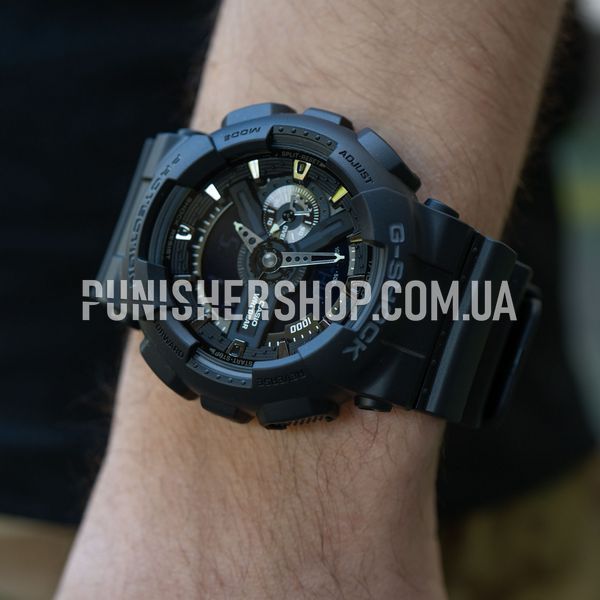 Casio G-Shock Classic GA-110-1BER Watch, Black, Sports watches, Alarm, Date, Day of the week, Month, World time, Backlight, Stopwatch, Timer